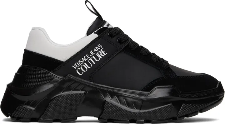 Versace Jeans Couture Black Speedtrack Sneakers