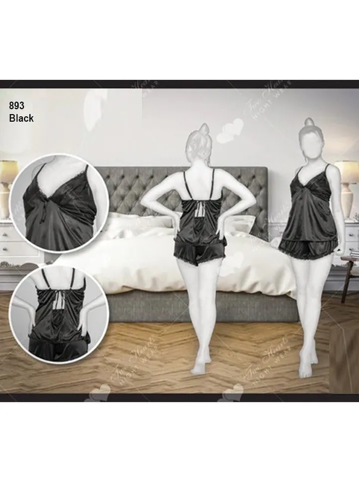 Women's 2 Pcs Night suit Exotic Lace Sleepwear Nightwear For Women