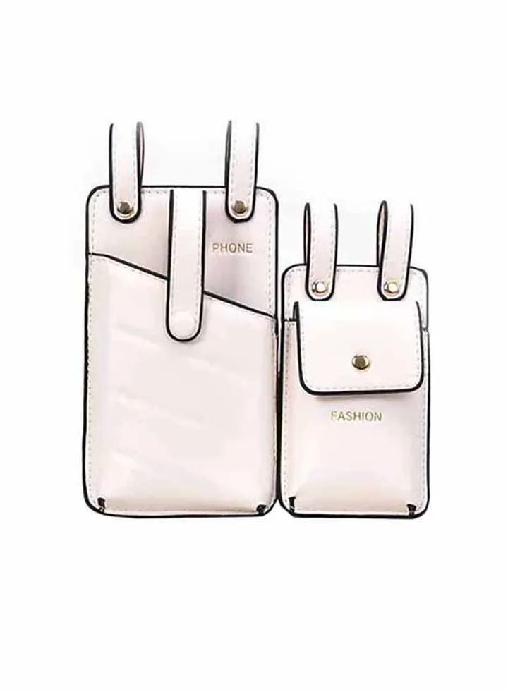 Buckle Closure Solid Design Sleeves White
