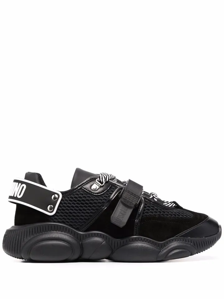 Logo-Strap Low-Top Sneakers