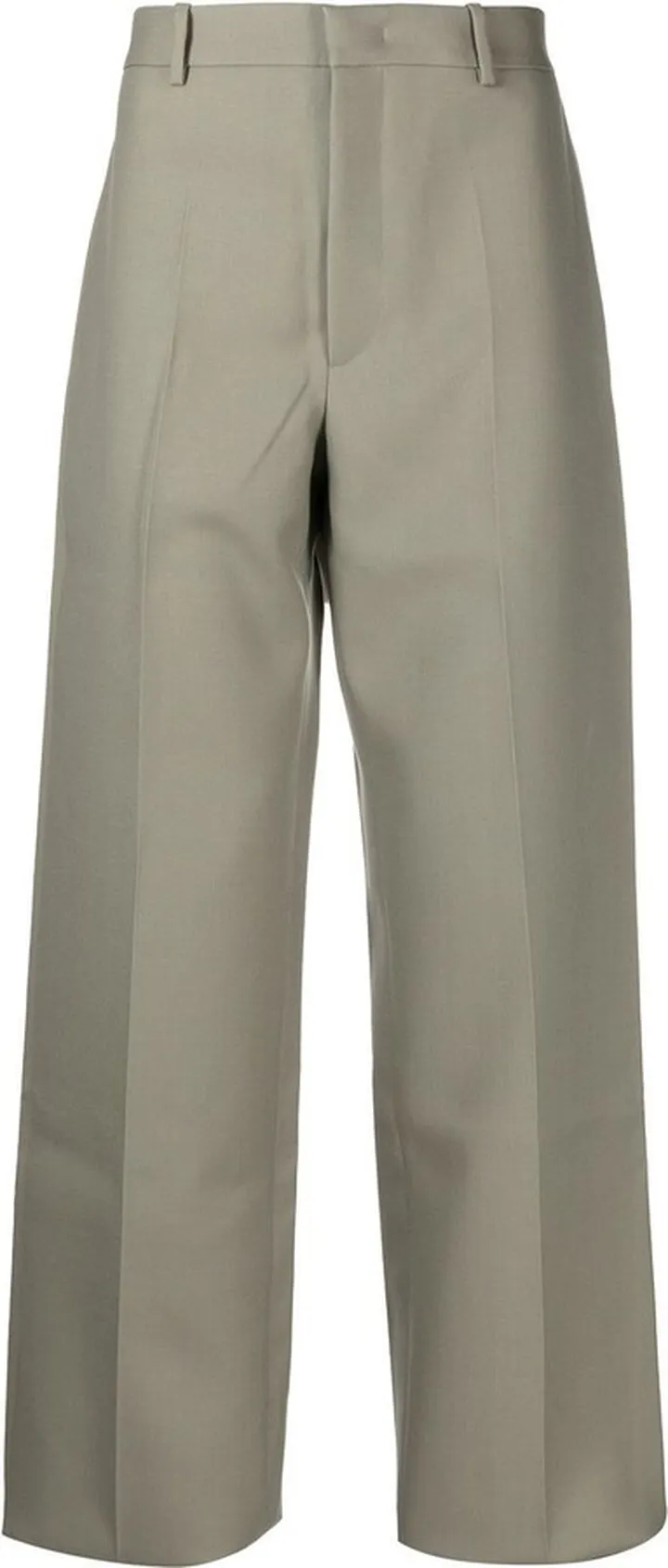 Straight-Leg Cut Trousers