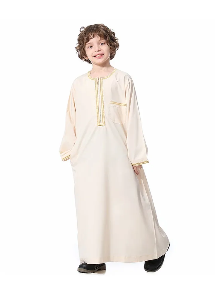 Casual Kids Thobe Beige