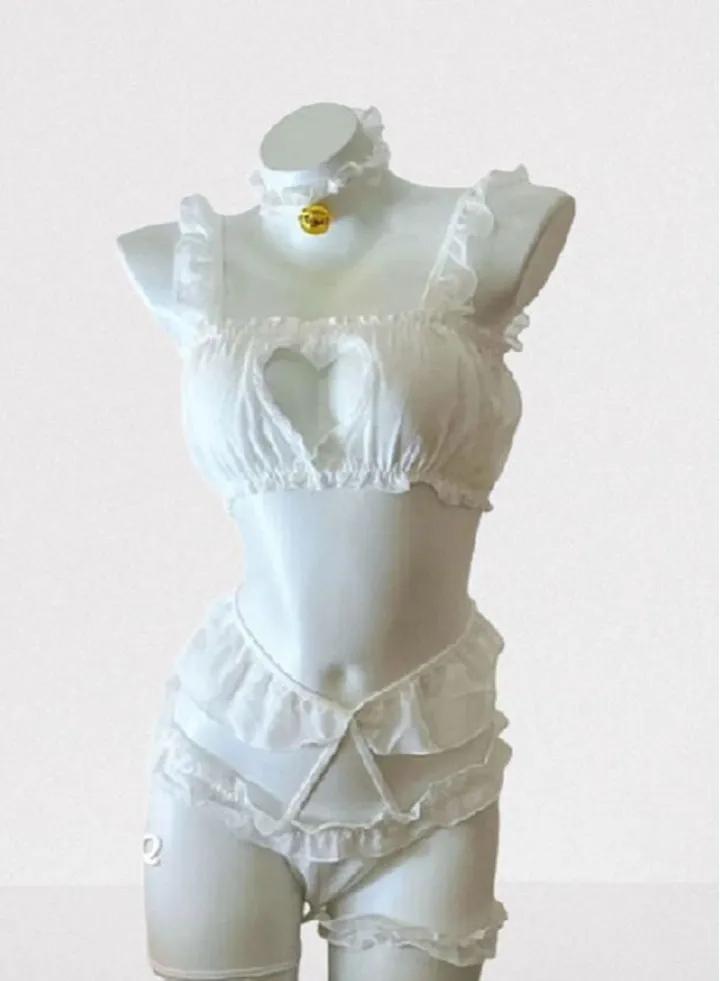 Hollow Out Detail Lingerie Set
