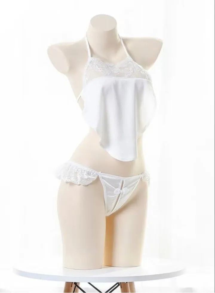 Women Retro Suspender Lingerie Set