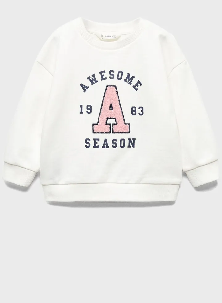 Kids Awesome Crew Neck Sweatshirt
