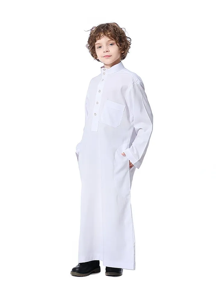 Casual Kids Thobe White