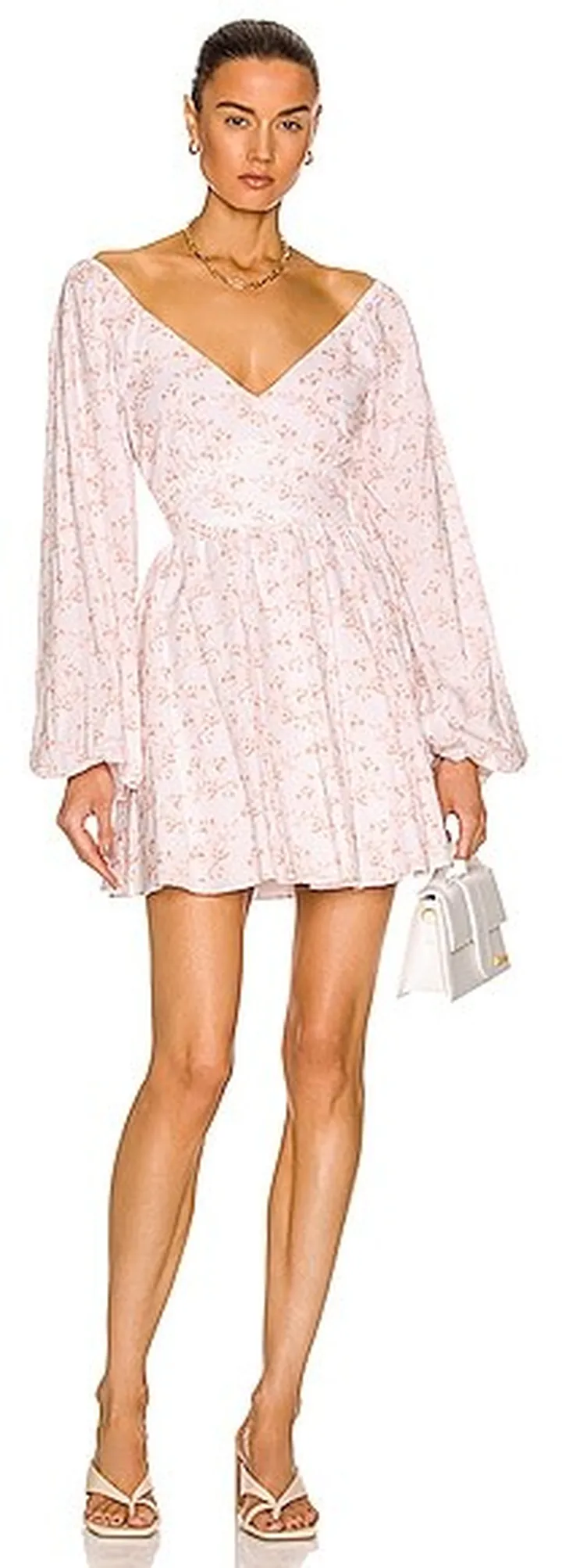 Caroline Constas Blakely Dress in Blush