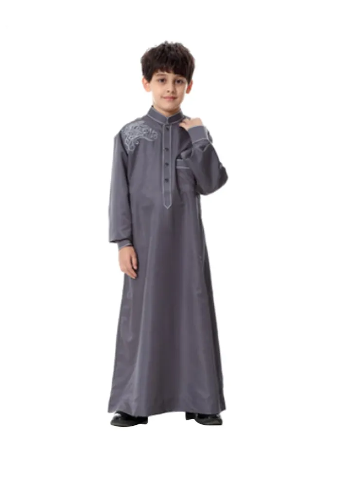 Long Sleeve Abaya Grey