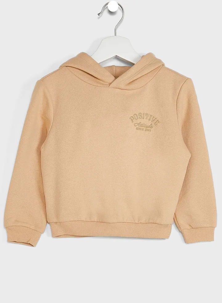 Kids Positive Slogan Hoodie