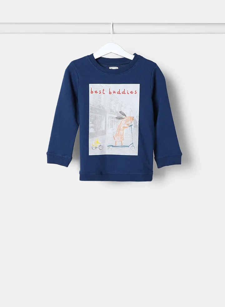 Boys Sweatshirt Blue/Grey