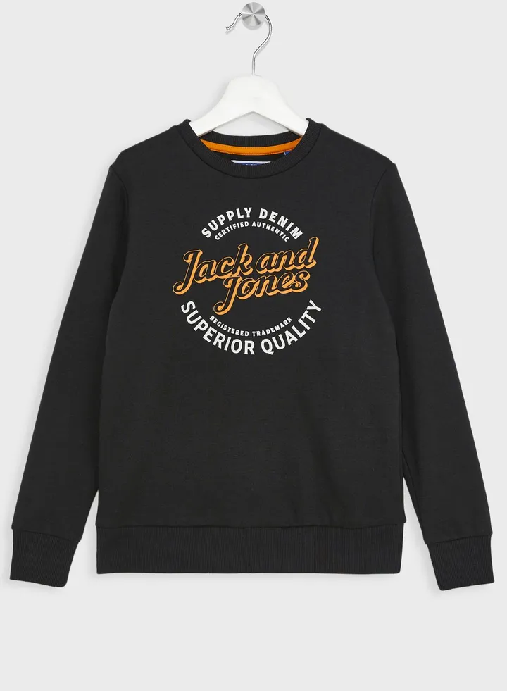 Kids Logo Crew Neck Sweatshirt