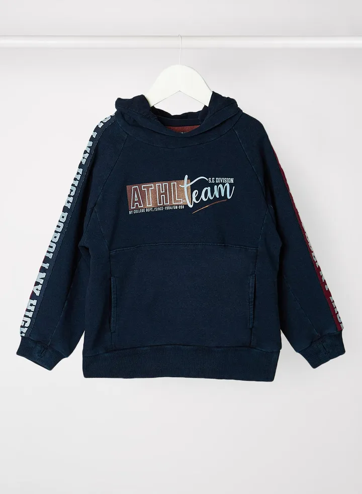Boys Athlteam Long Sleeve Hoodie Blue