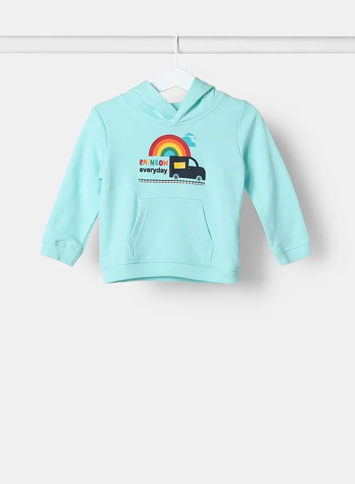 Baby Boys Hoodie Sea Blue