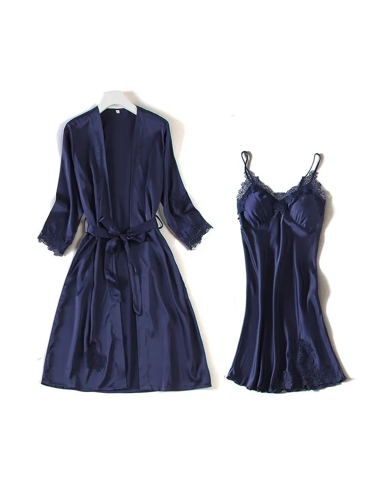 Comfortable Nightdress With Robe.