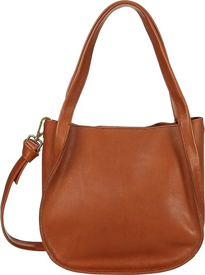 Madewell The Sydney Shoulder Bag (Burnished Caramel) Shoulder Handbags