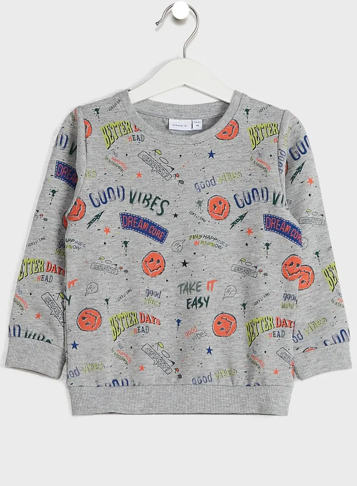 Kids Slogan Sweatshirt