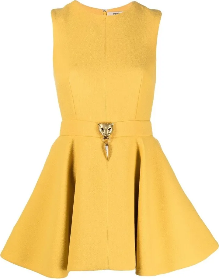 Panther Plaque Mini Dress
