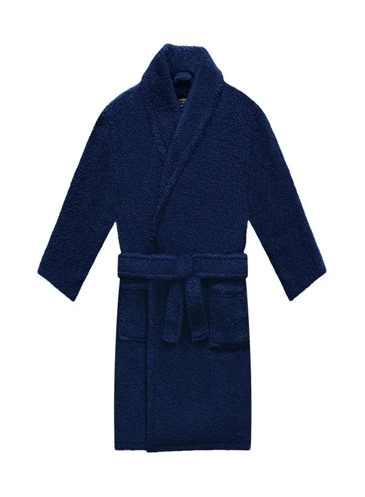 1 Pack Boys Greentreat Recycled Fleece Robe With Collar