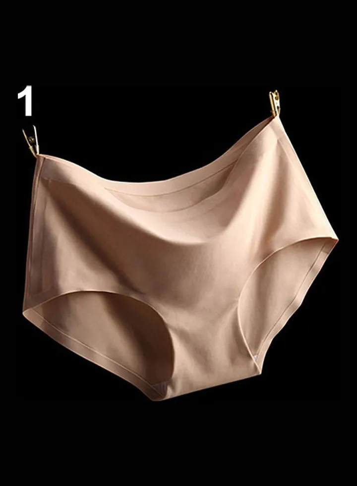 Comfortable Ultra thin Seamless Briefs Underwear Beige