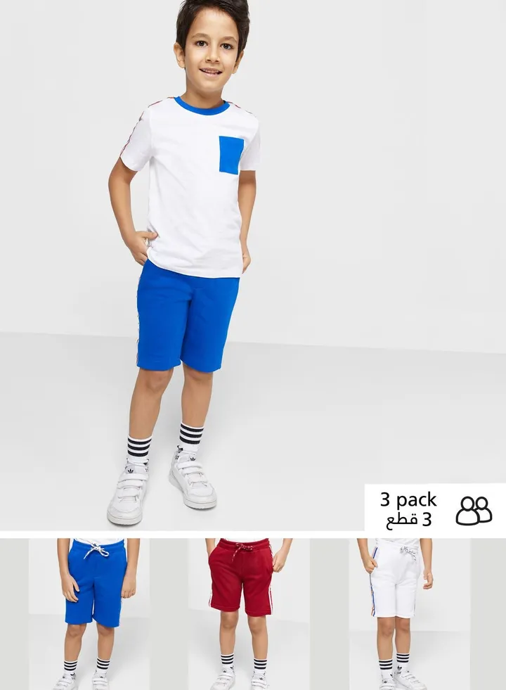 Boys 3 Pack Shorts
