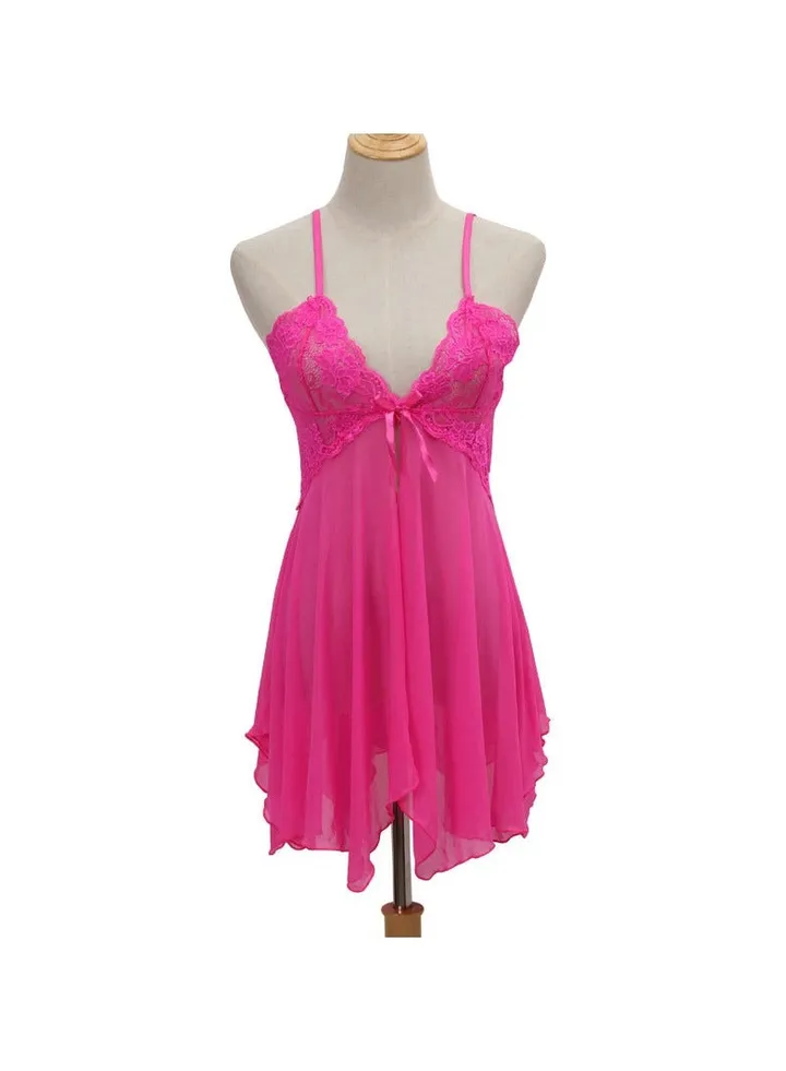 Women Babydoll Sleepwear Bridal Nightgown Lingerie Dress.