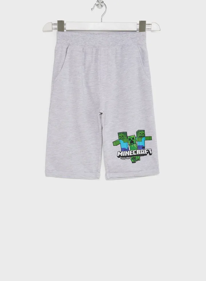 Minecraft Boys Printed Shorts