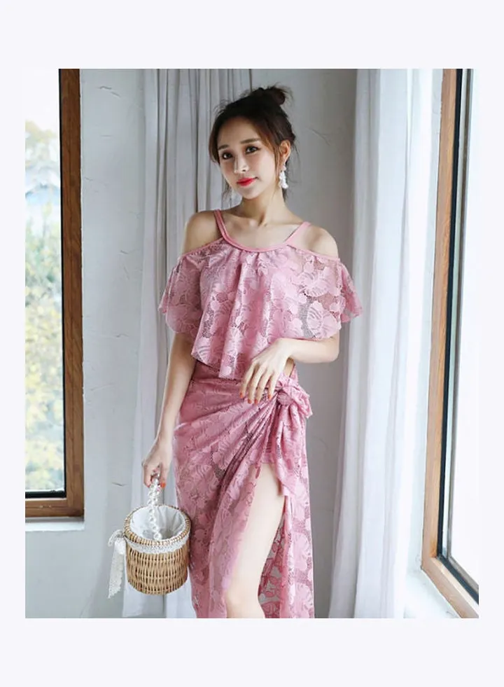 Spring Three-Piece Suit Pink