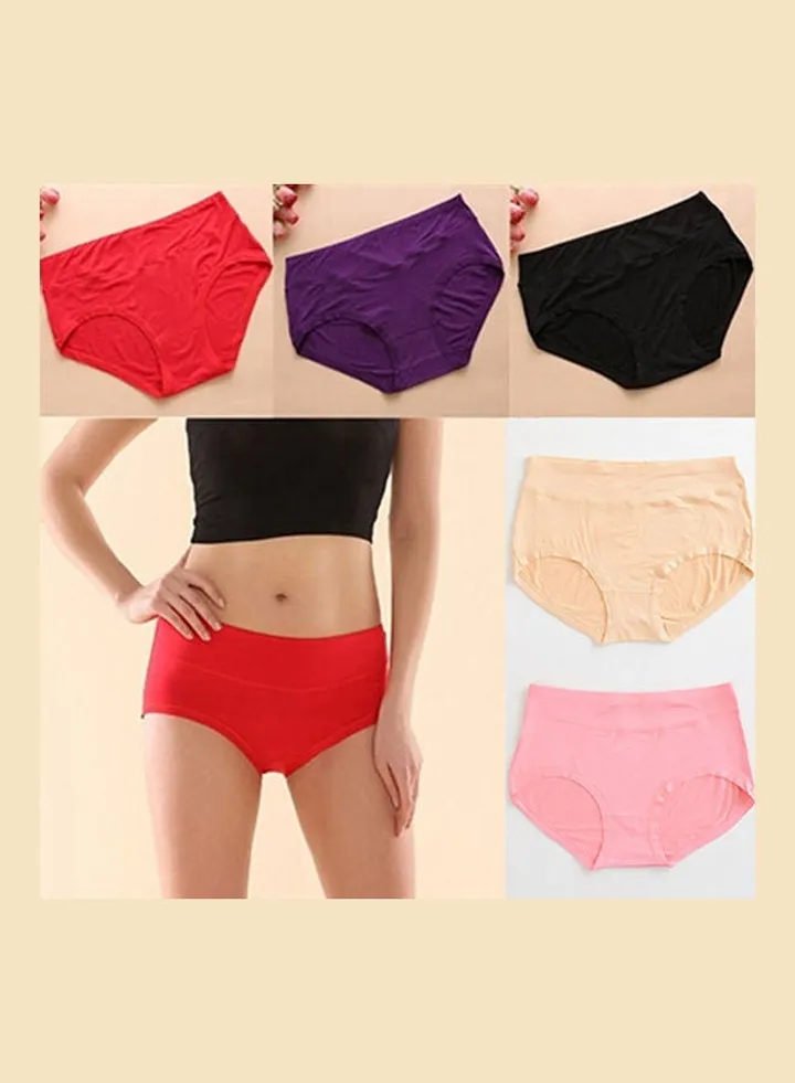 Women's Fashion Bamboo Fiber Antibacterial Underpants Briefs Underwear Watermelon Red