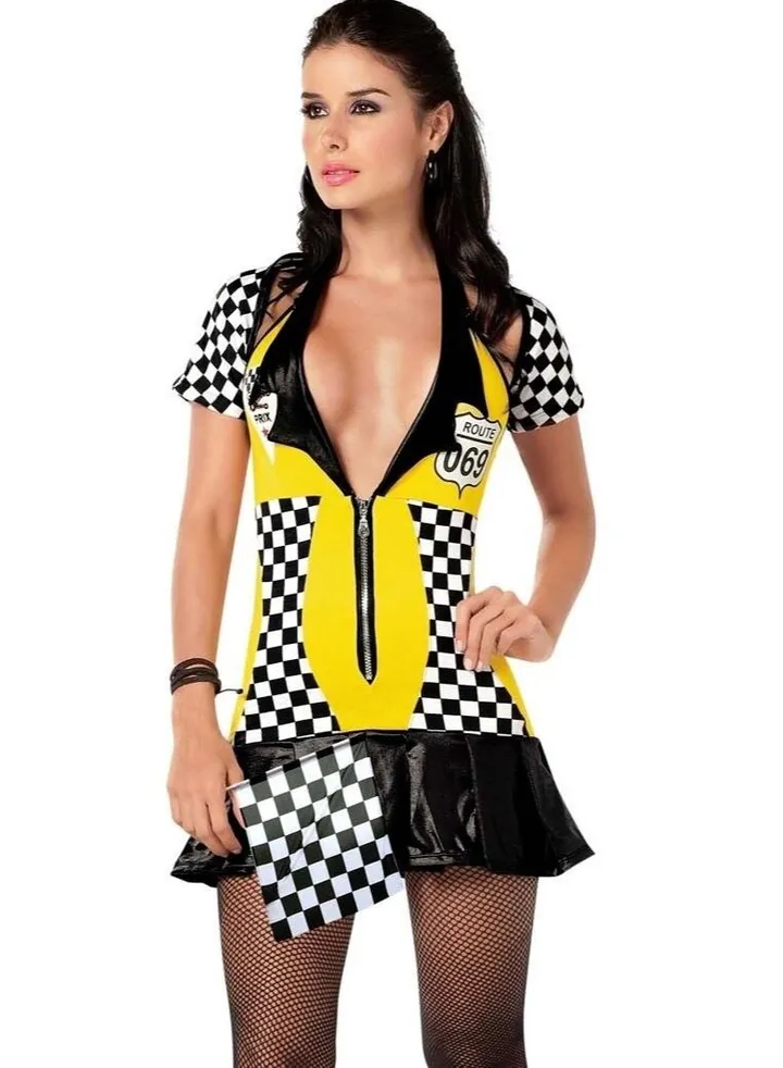 Women Costumes Dress Lingerie Dance Club Wear Rave Speed Diva