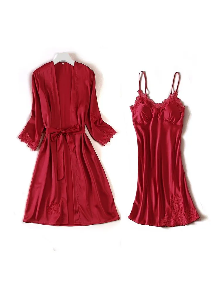 Comfortable Nightdress With Robe.