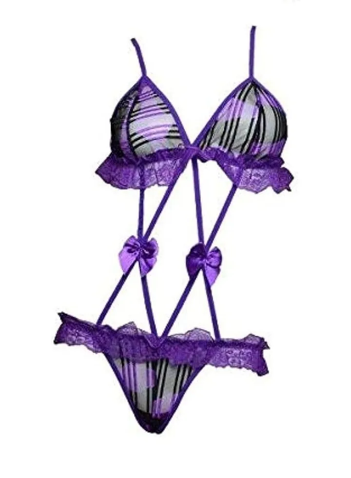 Babydolls and Playsuits for Women, Free Size, Purple
