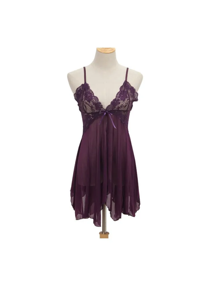 Women Babydoll Sleepwear Bridal Nightgown Lingerie Dress.