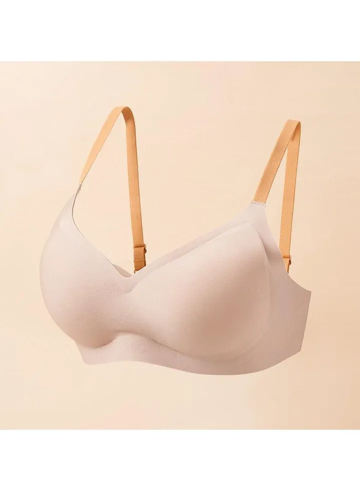 Traceless underwear women's thin bra No underwire retraction pair anti-sagging beautiful back lace bra