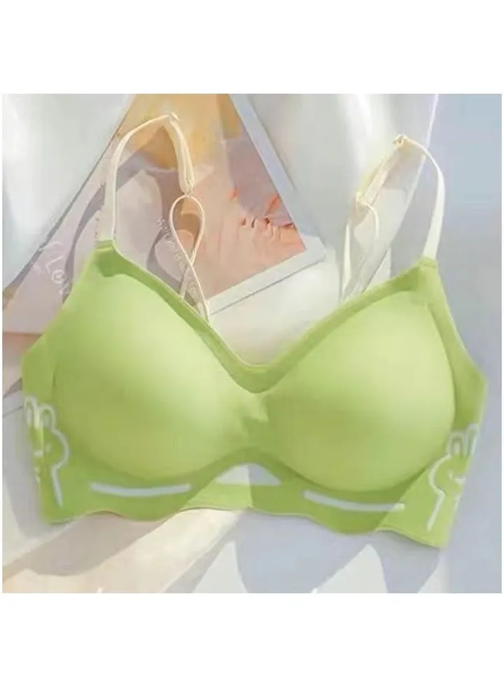 Traceless, underwire lace lingerie bra.