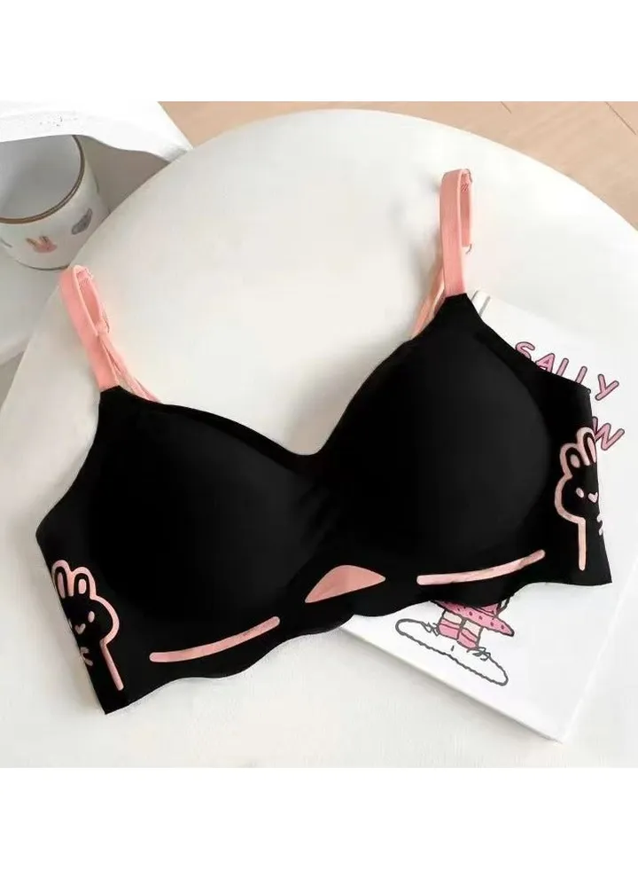 Traceless, underwire lace lingerie bra.
