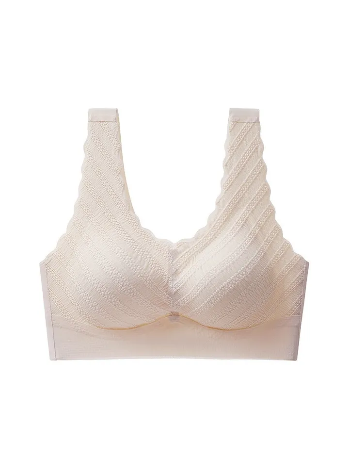 Seamless Back bra Push-up lace camisole style no-wire sports bra cover.
