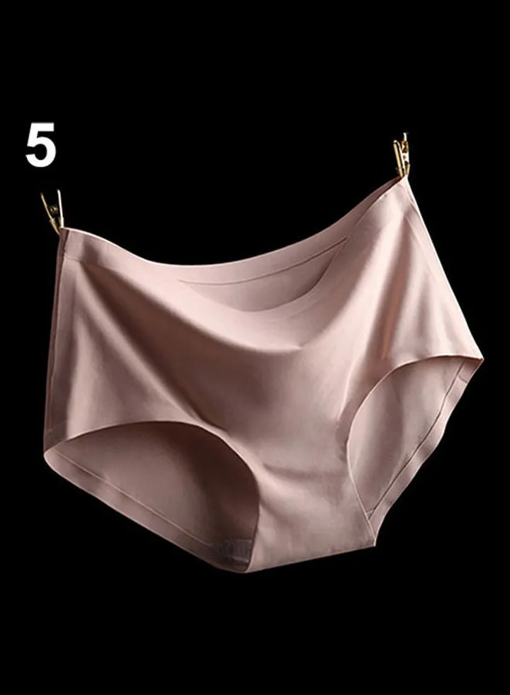 Comfortable Ultra-thin Seamless Briefs Underwear Light Coffee