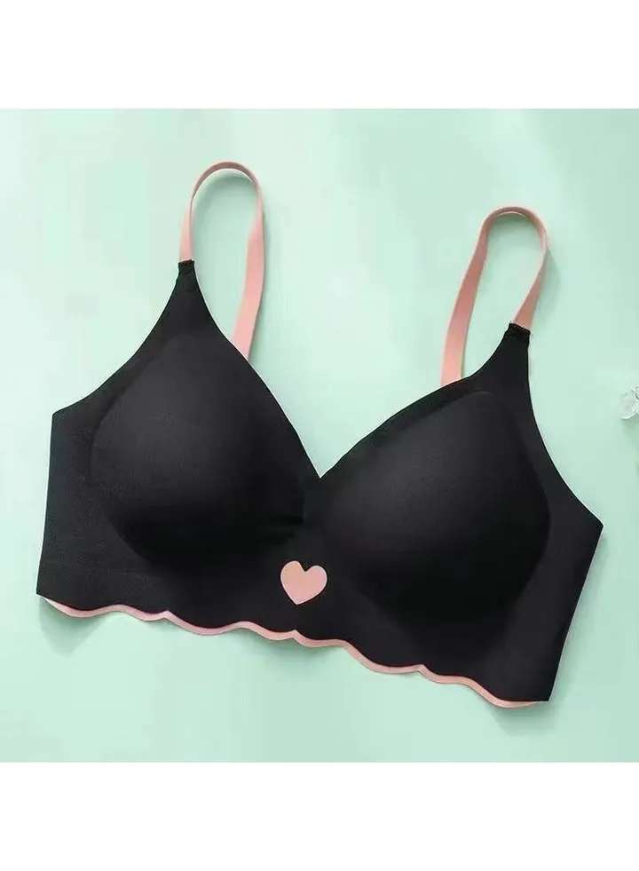 Bra Push-up Seamless Jelly Bra Fixed cup Comfortable Thin bra Breathable retraction Bra.