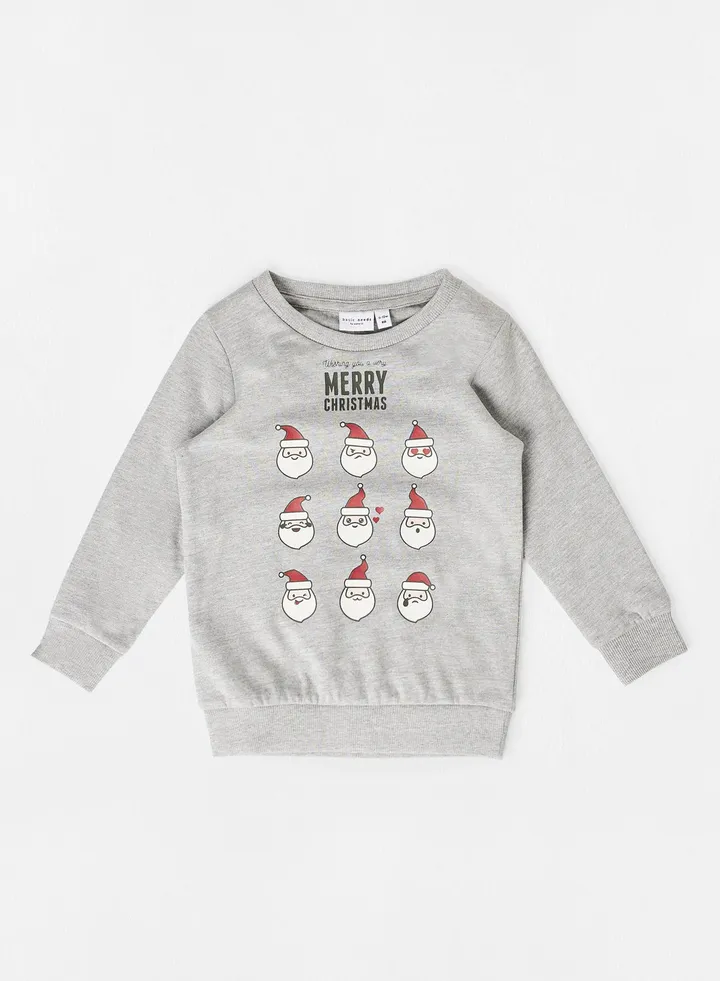 Baby/Kids Christmas Sweatshirt Grey