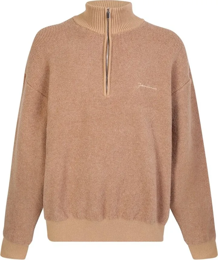 Jacquemus La Maille Berger Zip Collar Sweater