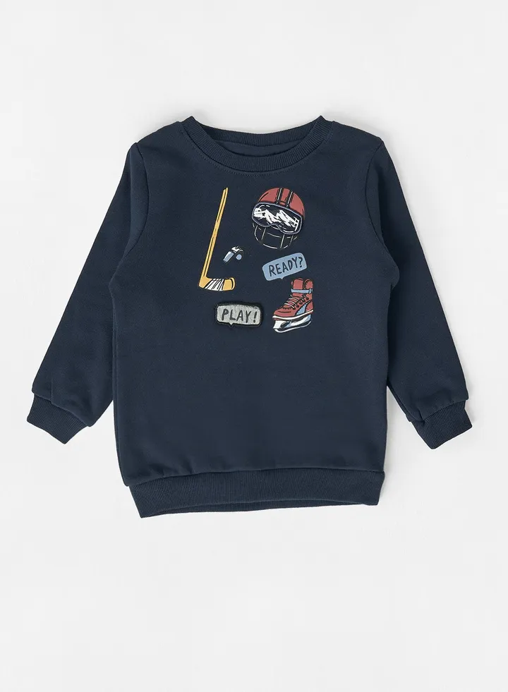 Baby/Kids Graphic Sweatshirt Navy