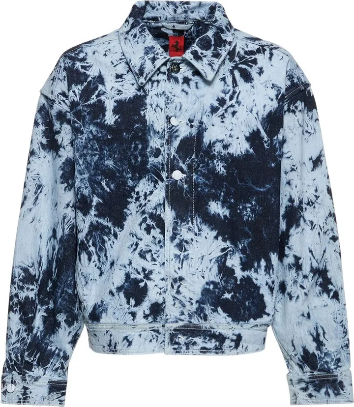 Washed & bleached denim jacket