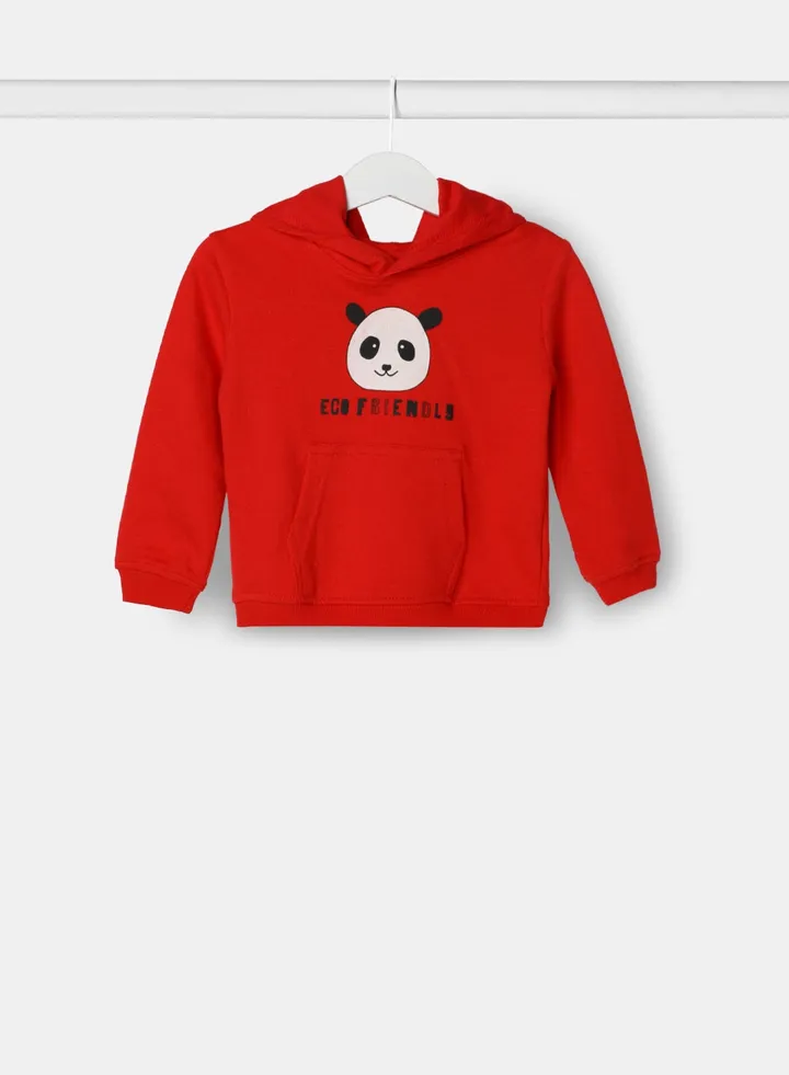 Casual Stylish Hoodie Candy Red