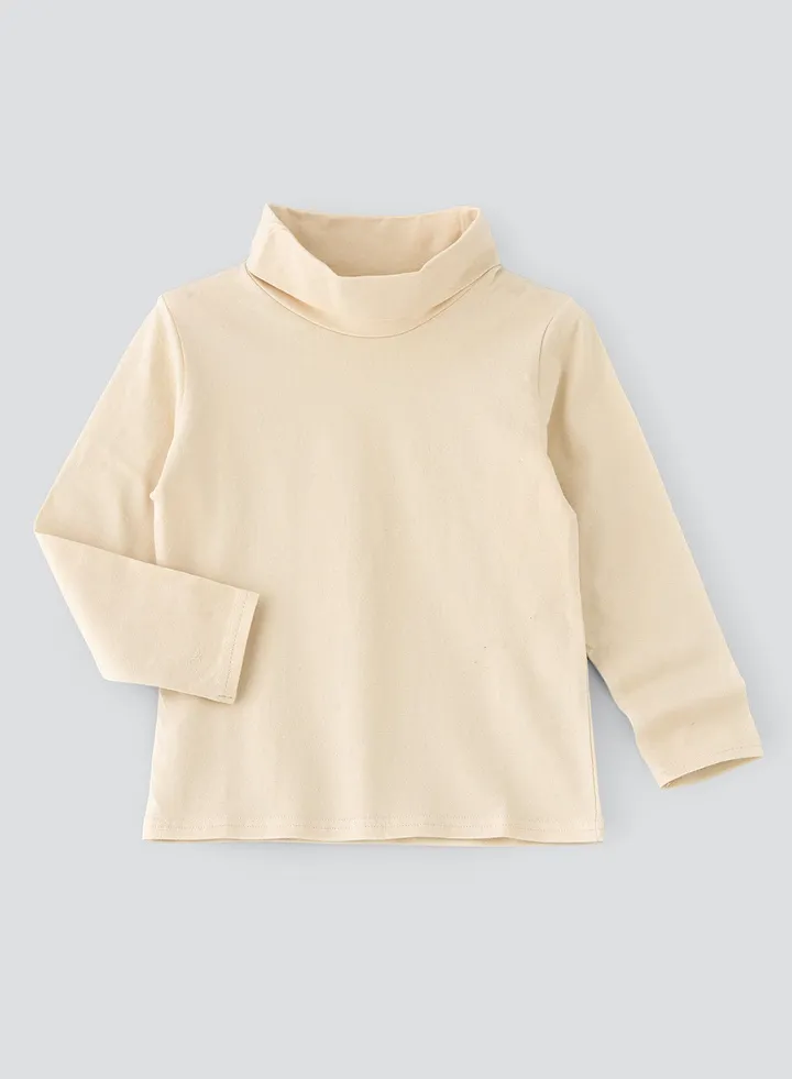 Basic solid turtle neck t-shirt