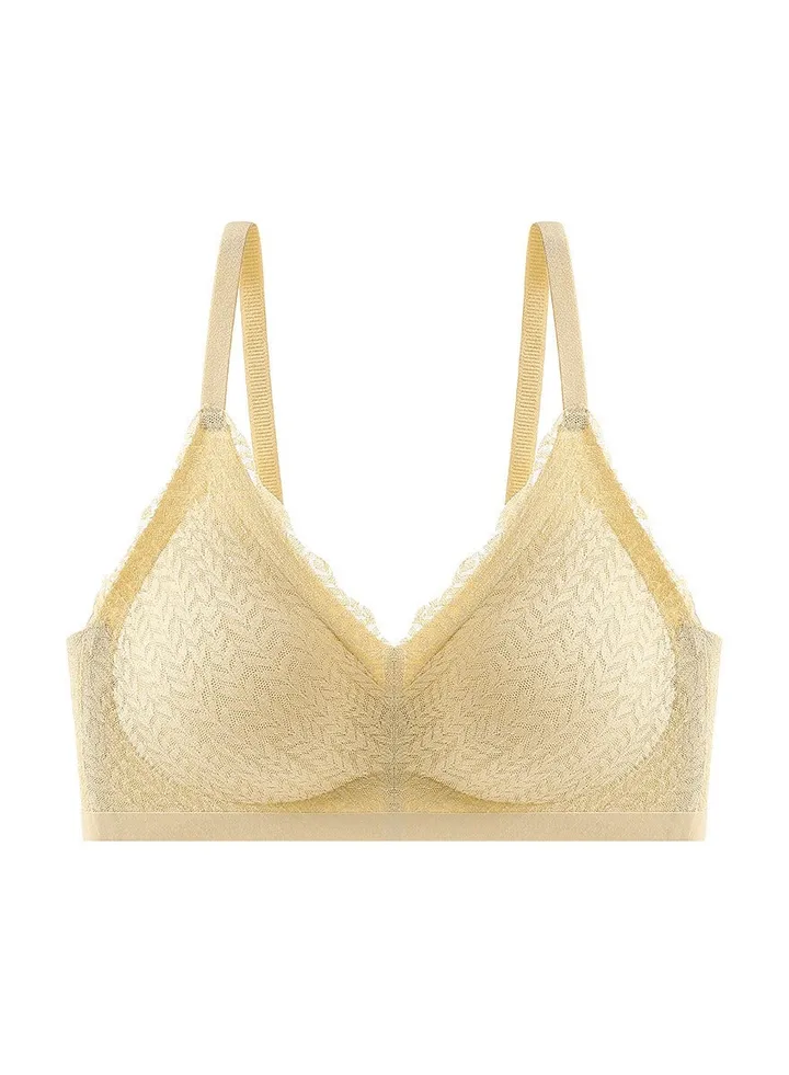 Sports bra No underwire, push-up, strap, latex seamless bra.