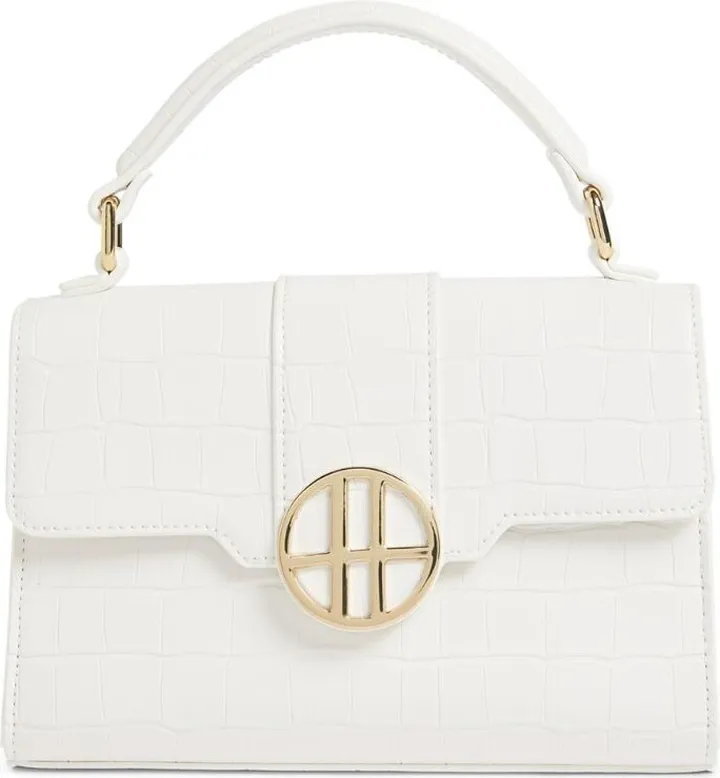 Harrods Mini Croc-Embossed Brent Bag