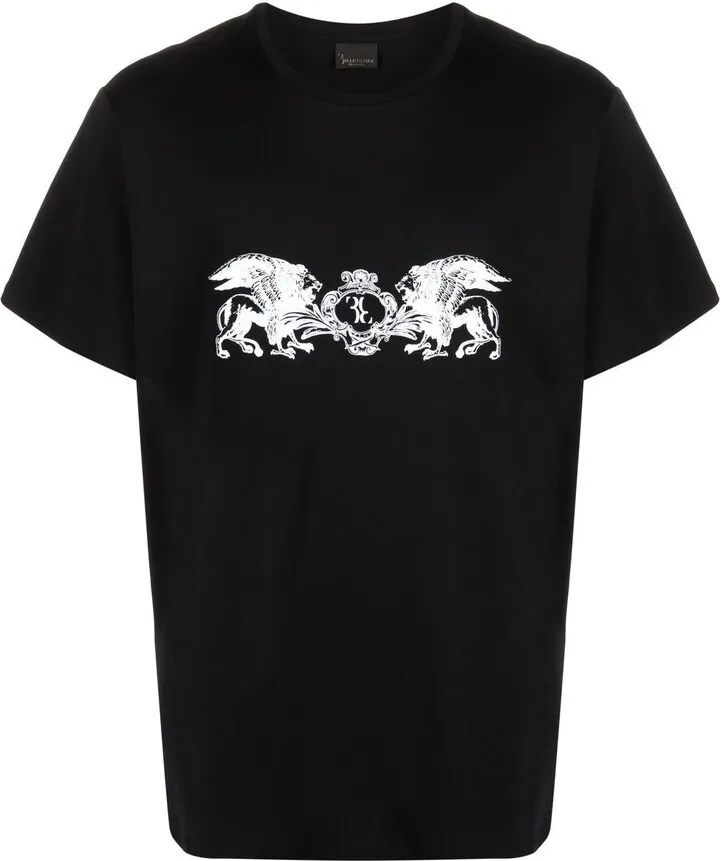 logo-print detail T-shirt