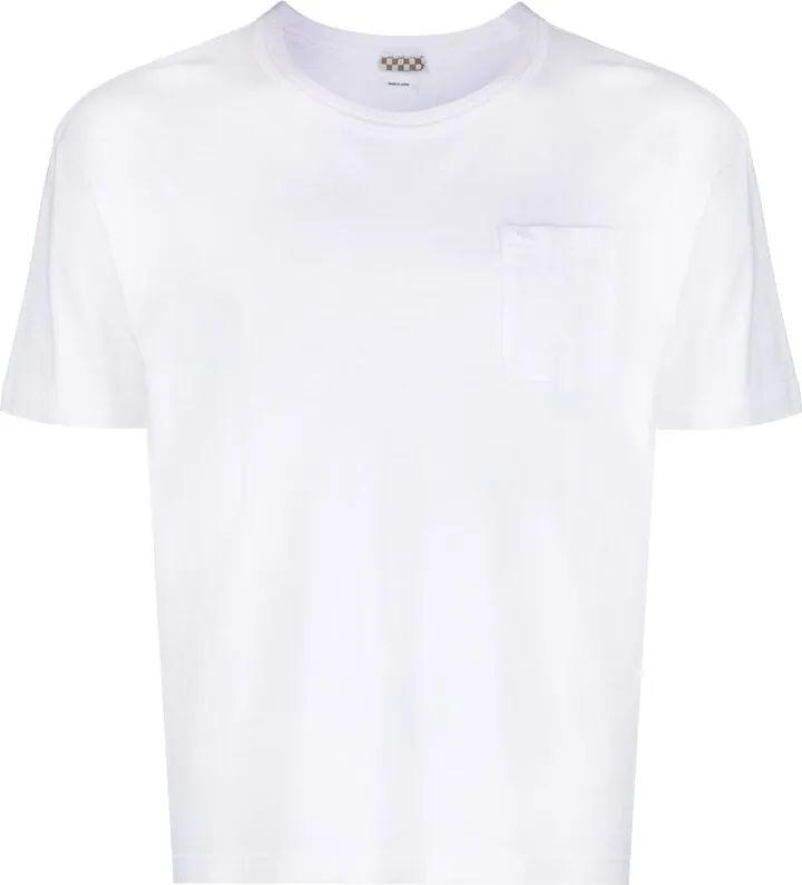 chest pocket cotton T-shirt