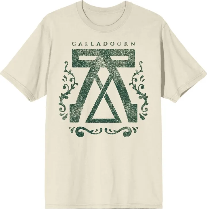 Willow Disney+ Galladoorn Text & Symbol Crew Neck Short Sleeve Natural Men’s T-shirt-Small