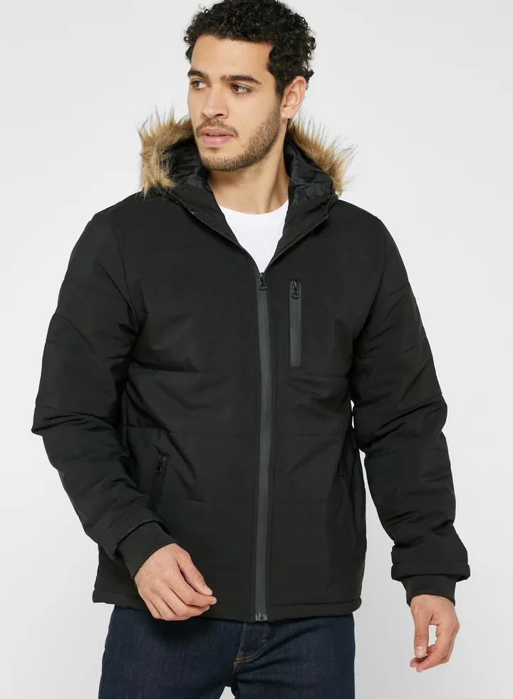 Quilted Parka Jacket